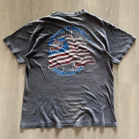 Vintage 80s Night Ranger Midnight Mad Rock In America Tour 1983-84 Size Large - Picture 5 of 8
